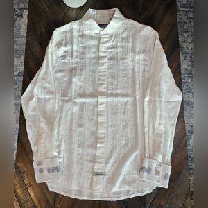 English Laundry /Christopher Wicks Y2K, Button Down Gabara Style EUC Men's Small